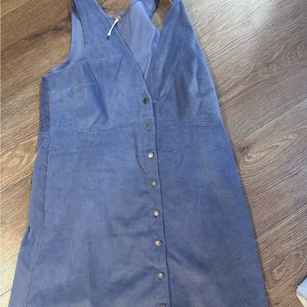 Free People Light Blue Corduroy Top